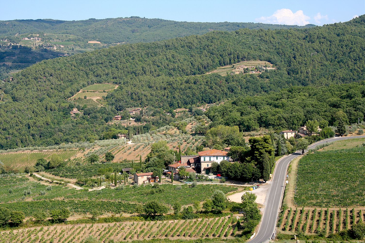 Chiantigiana highway to Panzano in Chianti