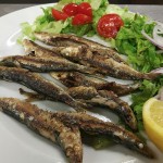 Grilled sardines at Ristorante Dondoli near Panzano